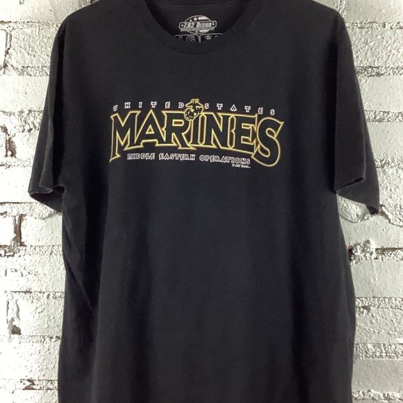 United States Marine Corps T-shirt Unisex Size Large Black 7.62 Design SS - Picture 3 of 9